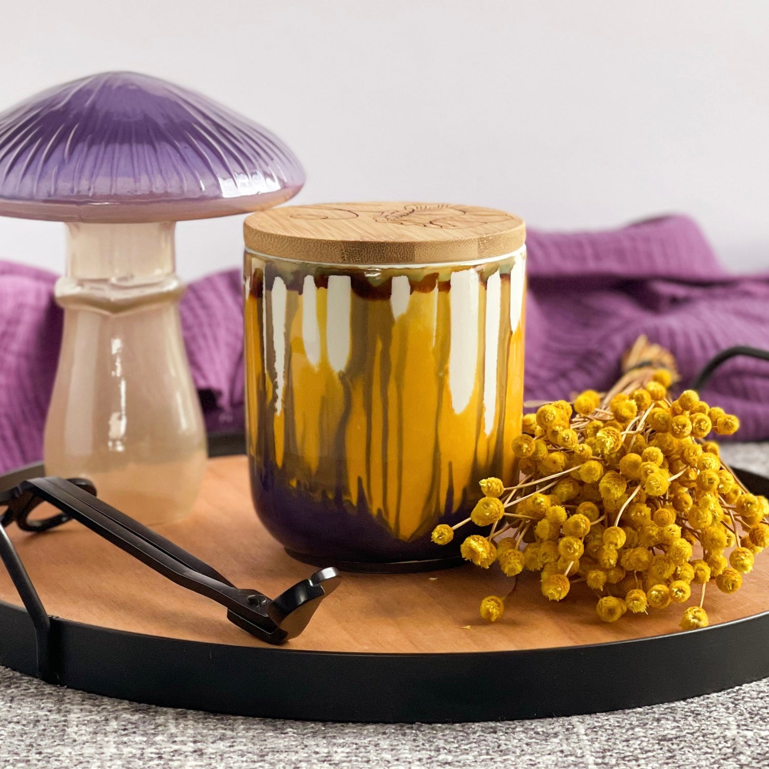 Black Eyed Susan Tall Candle- Limited Edition Fall Collection