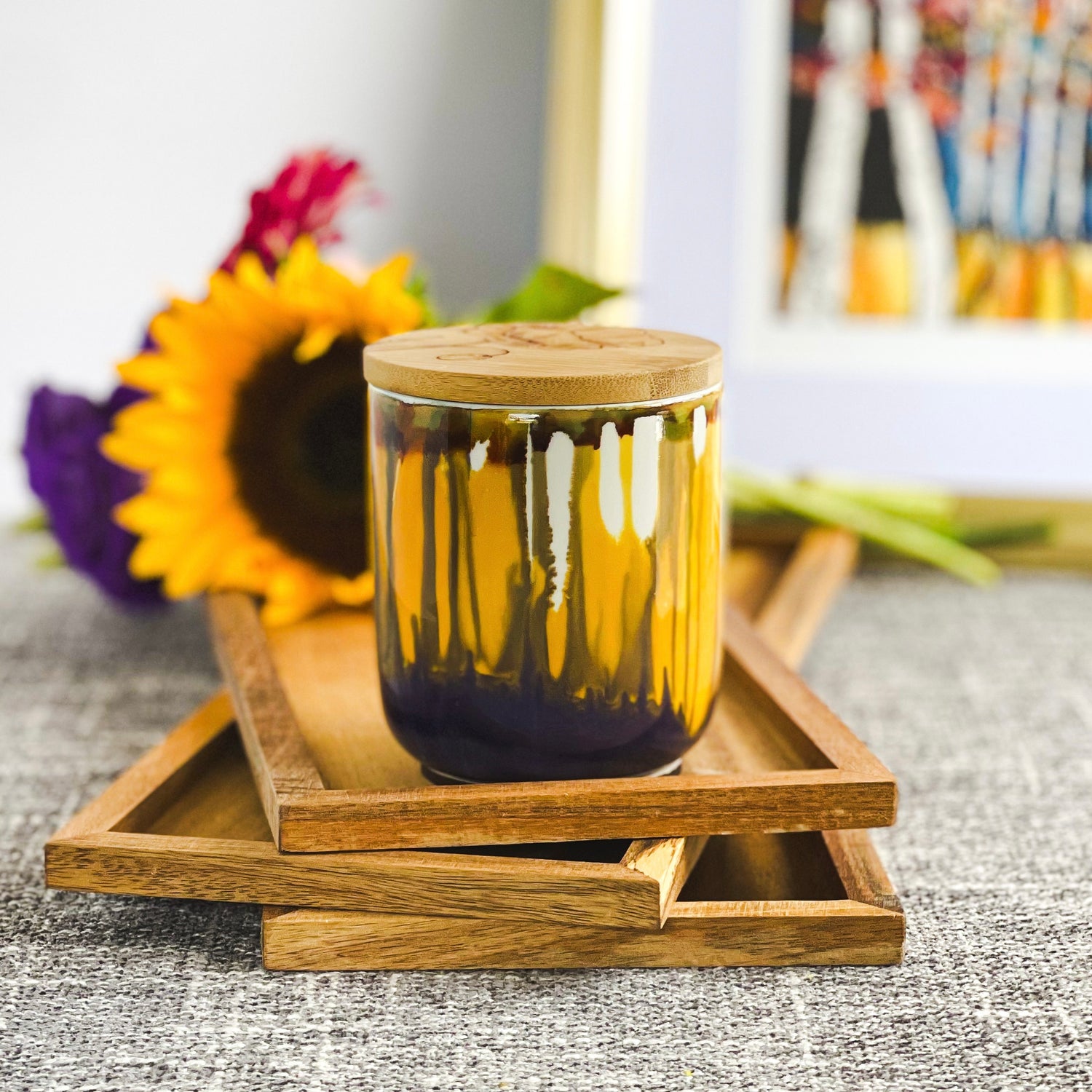 Black Eyed Susan Tall Candle- Limited Edition Fall Collection