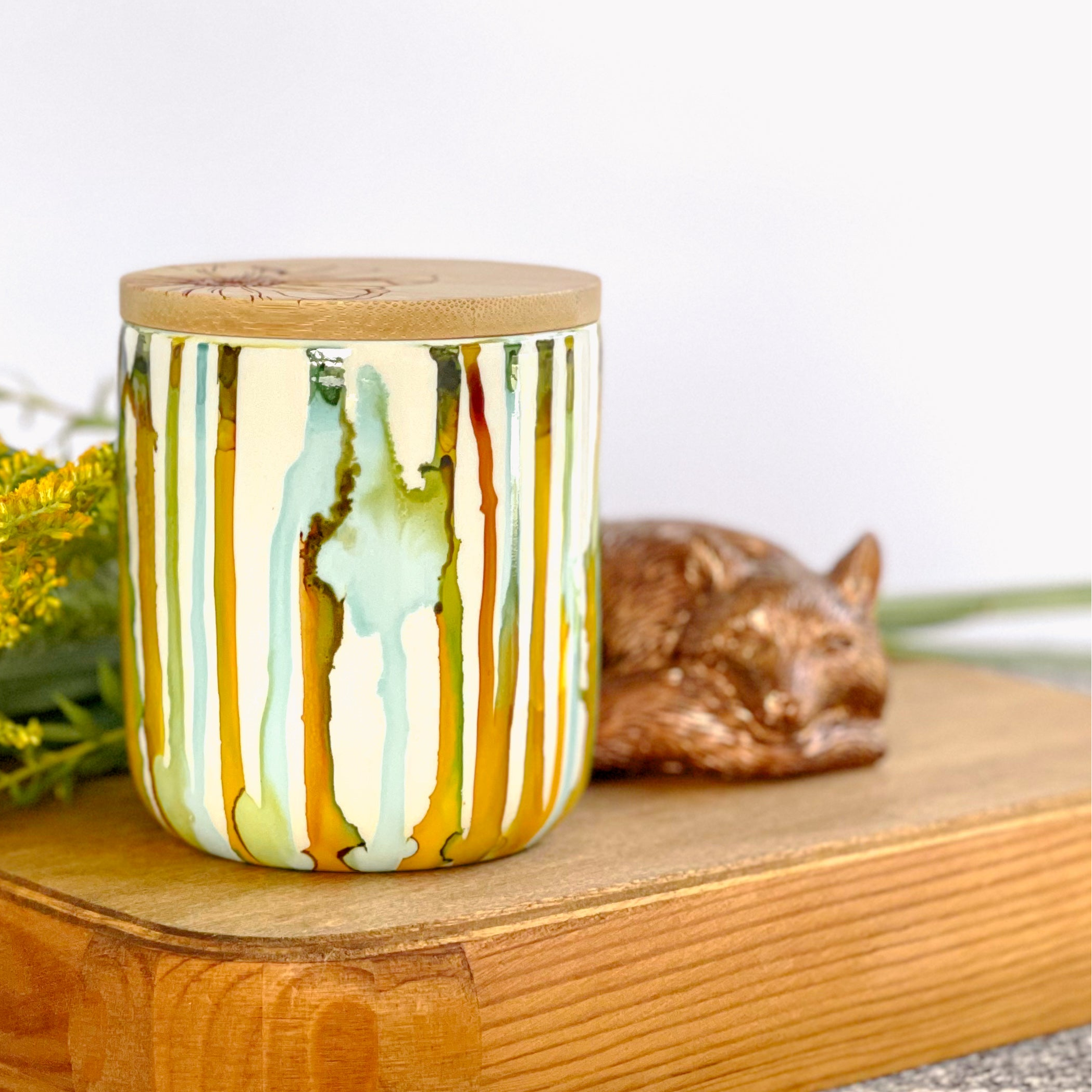 Wheat Tall Candle