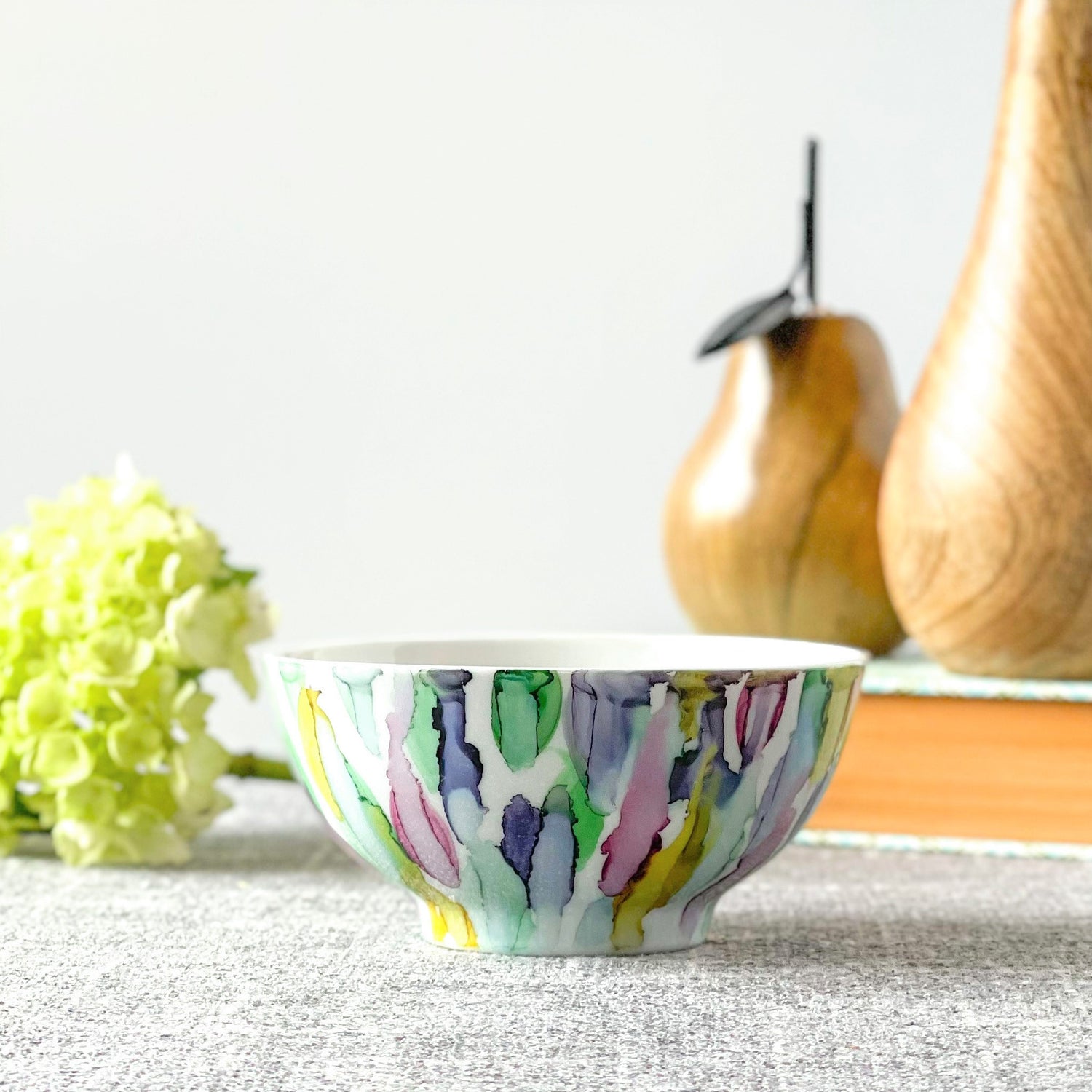 unique candle vivid blue green purple and ruby scented soy candle