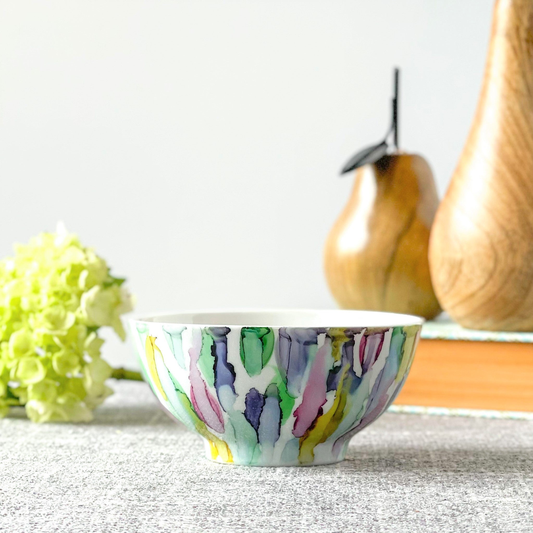 unique candle vivid blue green purple and ruby scented soy candle