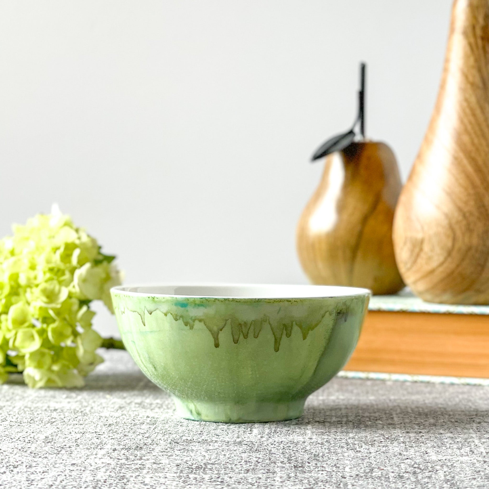 unique candle soft green scented soy candle