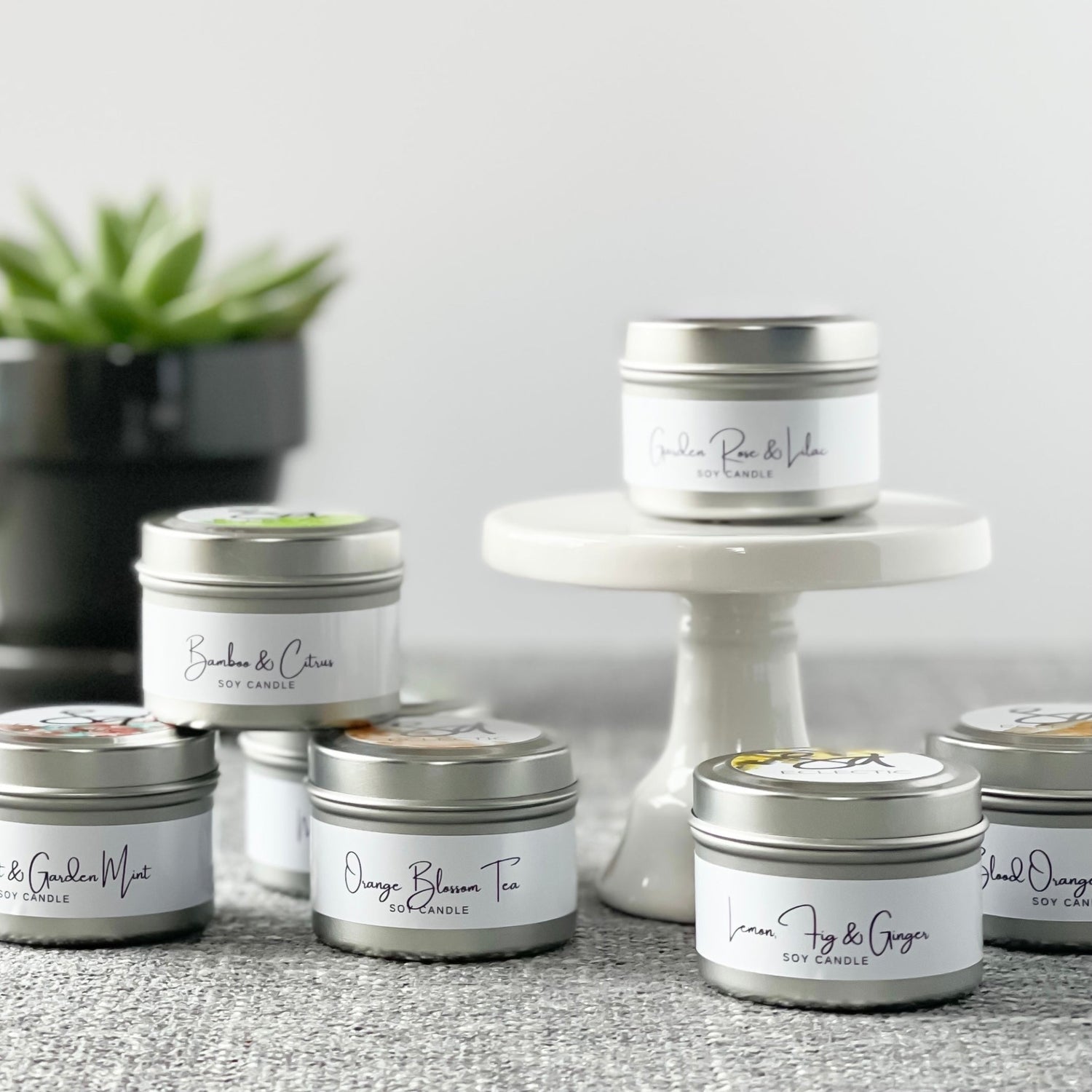 scented candle travel tins