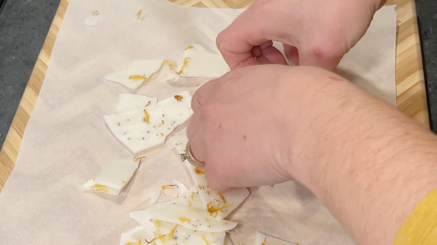 DIY wax brittle from used candle wax, old candle wax, or used wax melts