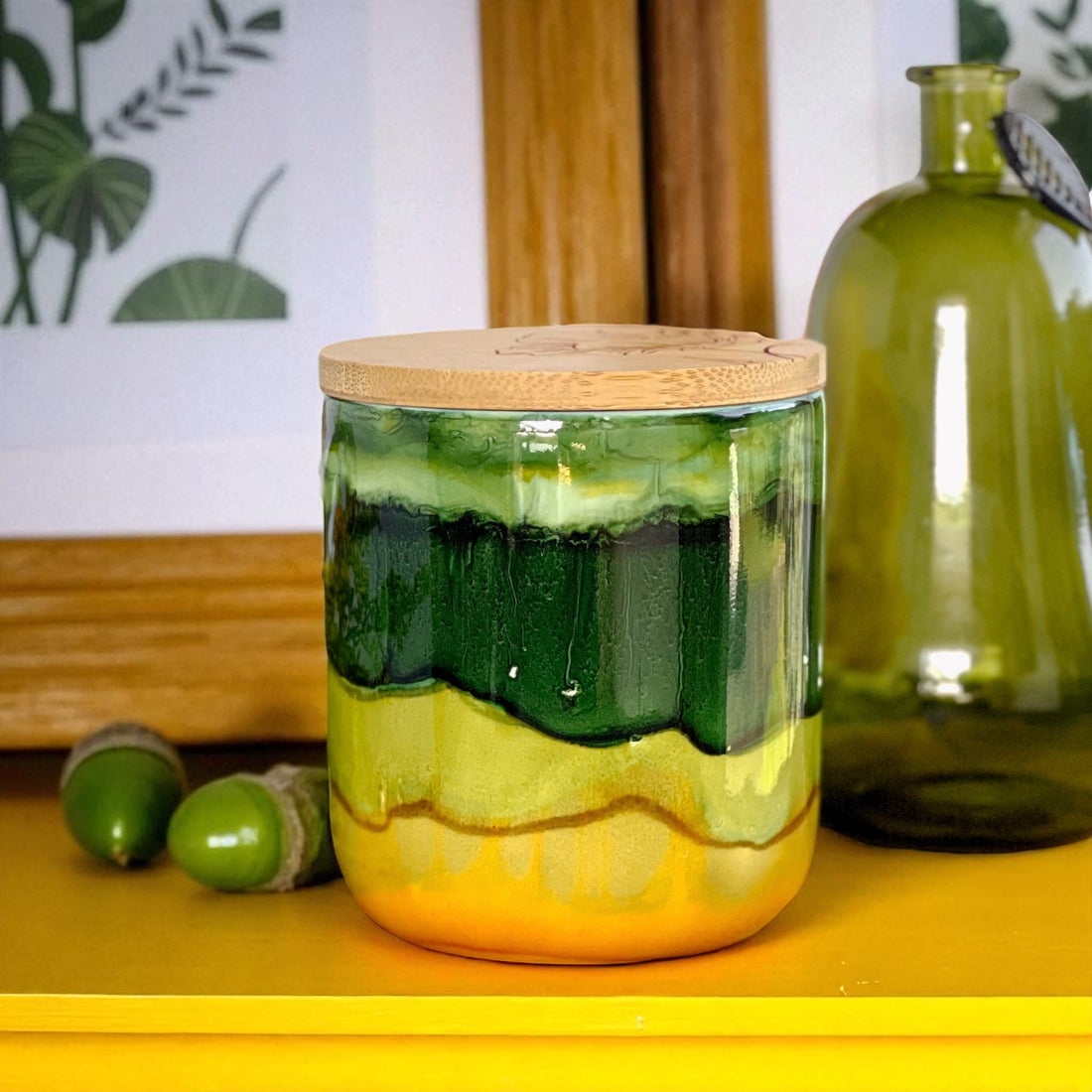 Wood Fern Tall Candle- Limited Edition Fall Collection