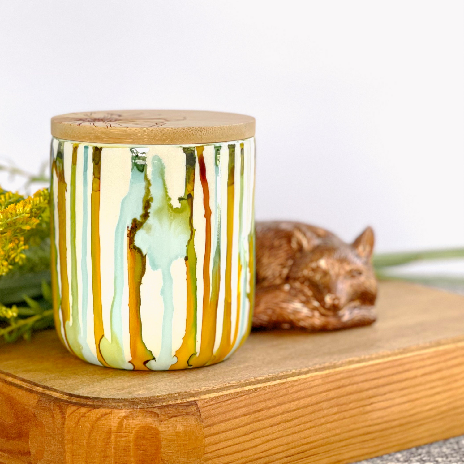 Wheat Tall Candle