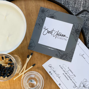 Gift certificates make a perfect gift for a candle lover